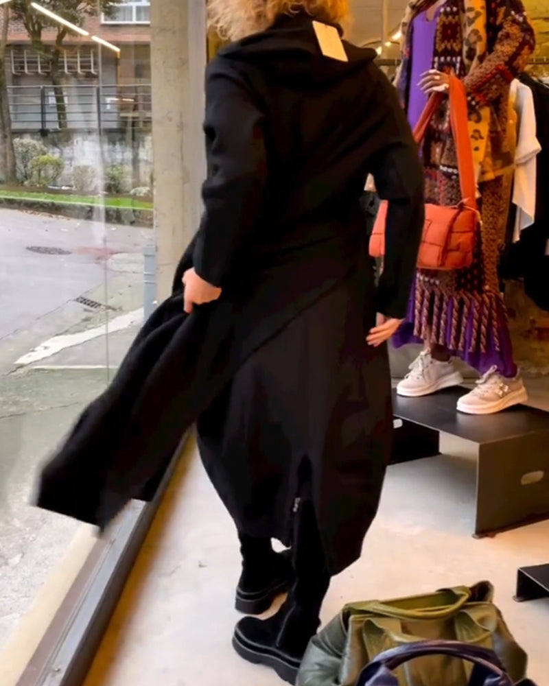 VESTIDO MINIMALISTA DE MANGA LARGA