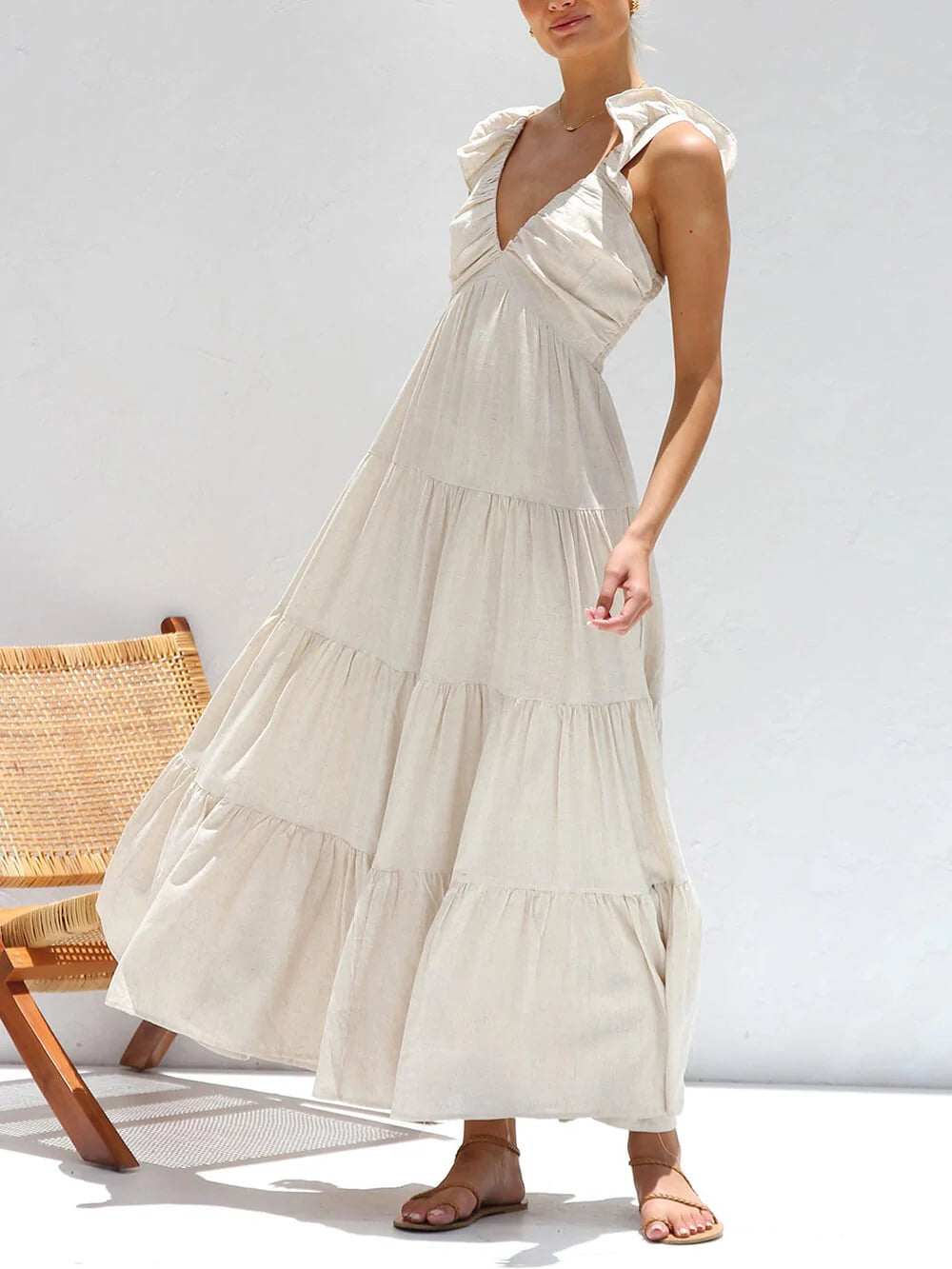 VESTIDO ARTÍSTICO DE CORTE AMPLIO