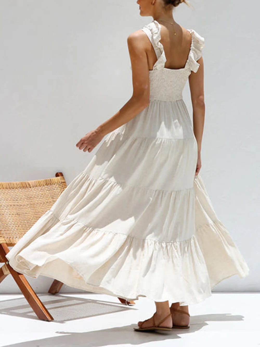 VESTIDO ARTÍSTICO DE CORTE AMPLIO