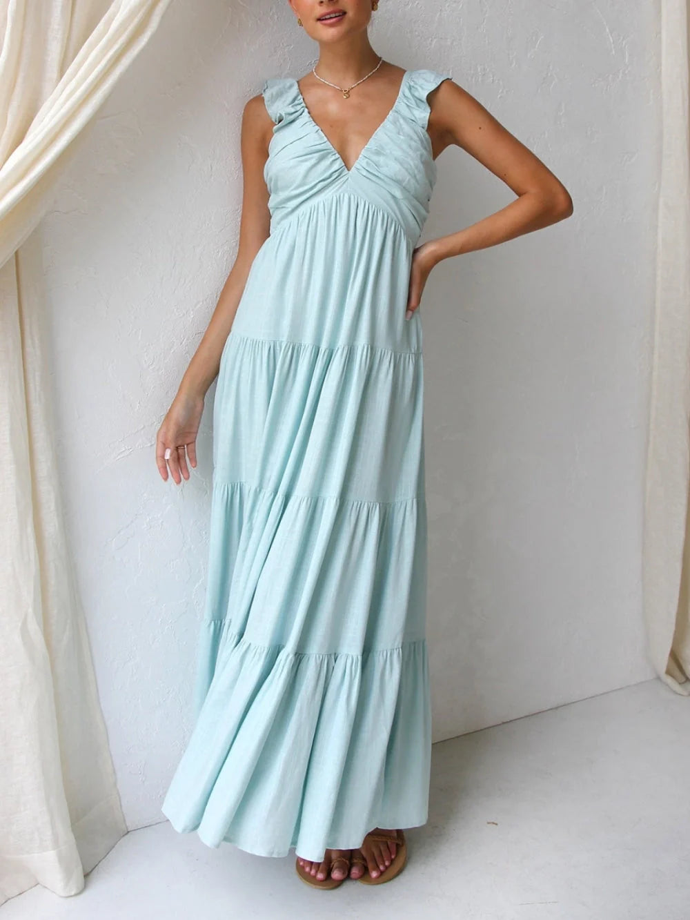 VESTIDO ARTÍSTICO DE CORTE AMPLIO