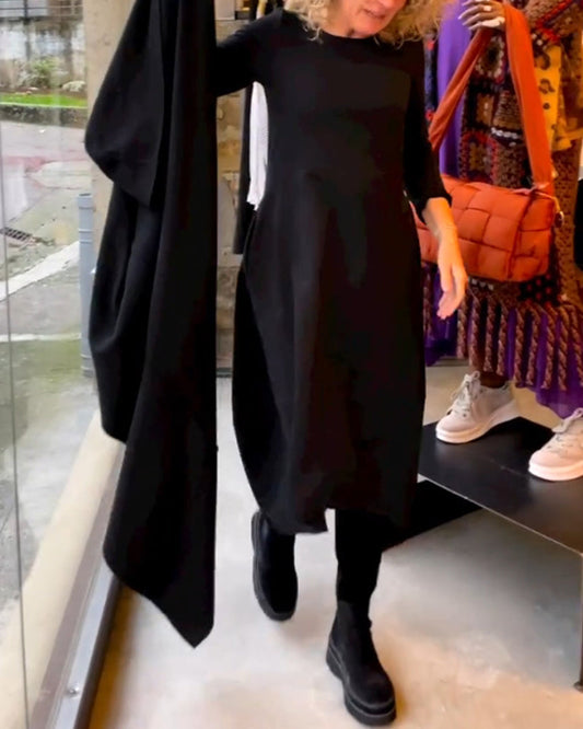 VESTIDO MINIMALISTA DE MANGA LARGA