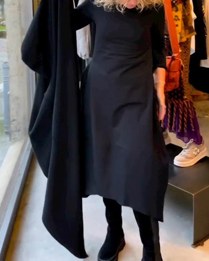 VESTIDO MINIMALISTA DE MANGA LARGA