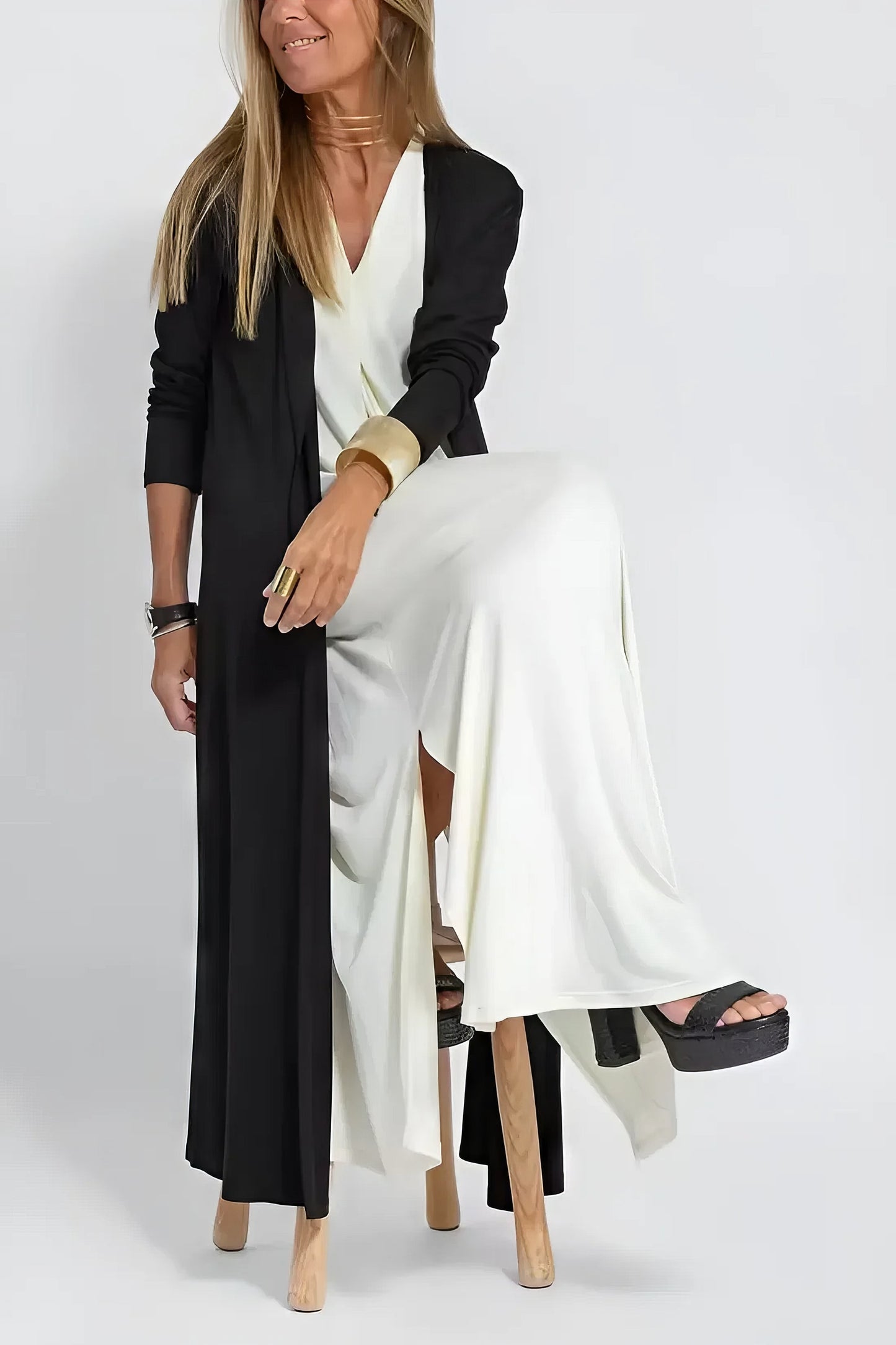 VESTIDO LARGO BELÉN + CÁRDIGAN A JUEGO DE REGALO