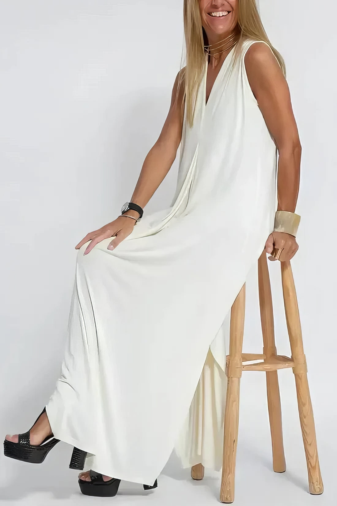 VESTIDO LARGO BELÉN + CÁRDIGAN A JUEGO DE REGALO
