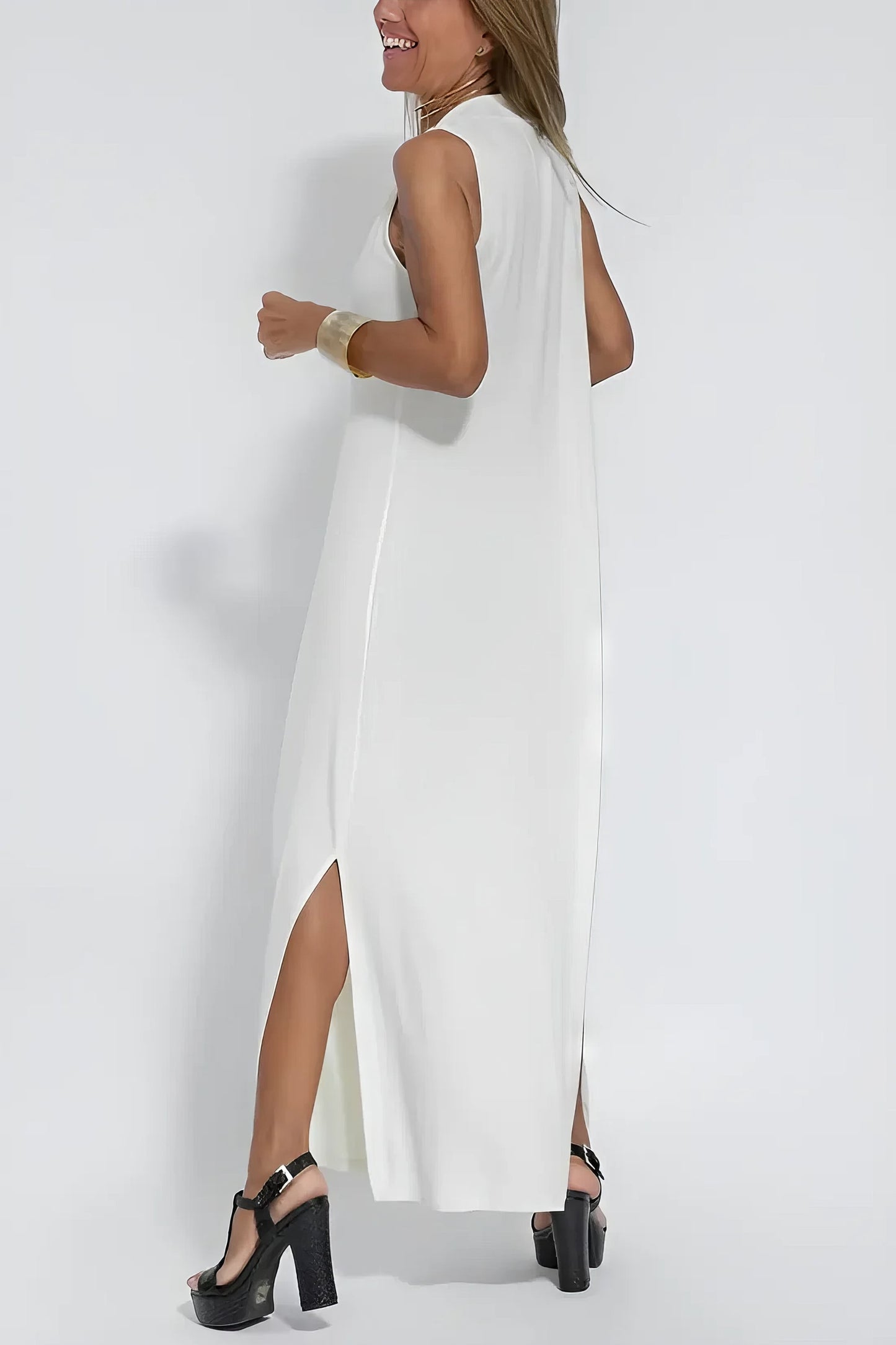 VESTIDO LARGO BELÉN + CÁRDIGAN A JUEGO DE REGALO