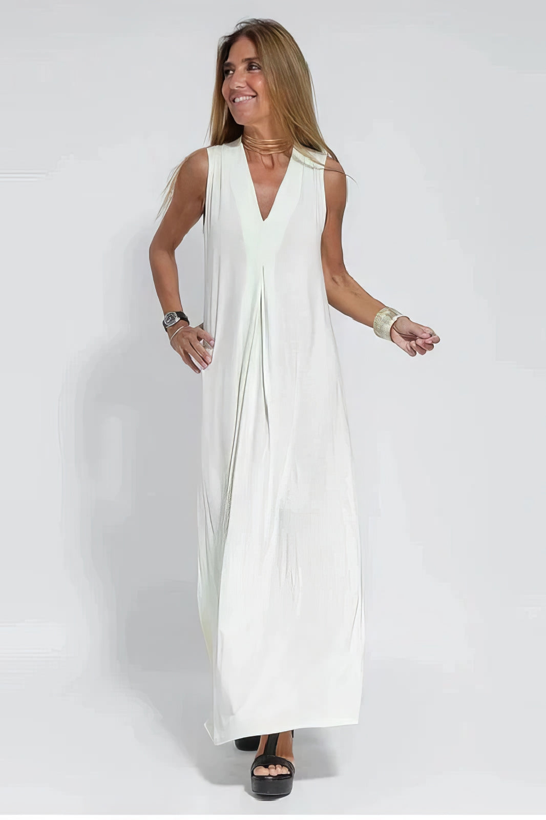 VESTIDO LARGO BELÉN + CÁRDIGAN A JUEGO DE REGALO